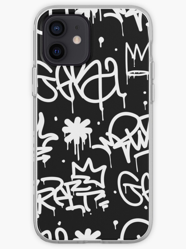 Black And White Graffiti Iphone Case Cover By Productpics Redbubble