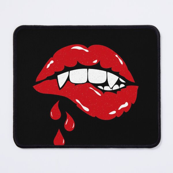 Item preview, Sexy Woman Vampire Mouth Blood Fangs Teeth Bright Red Lips designed and sold by ghazalish.