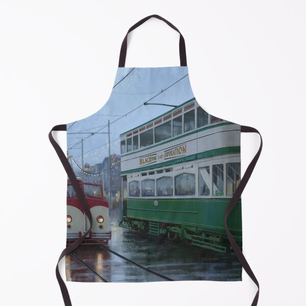 Item preview, Vintage Blackpool Pleasure Beach trams illustration designed and sold by Daniel Rodgers.