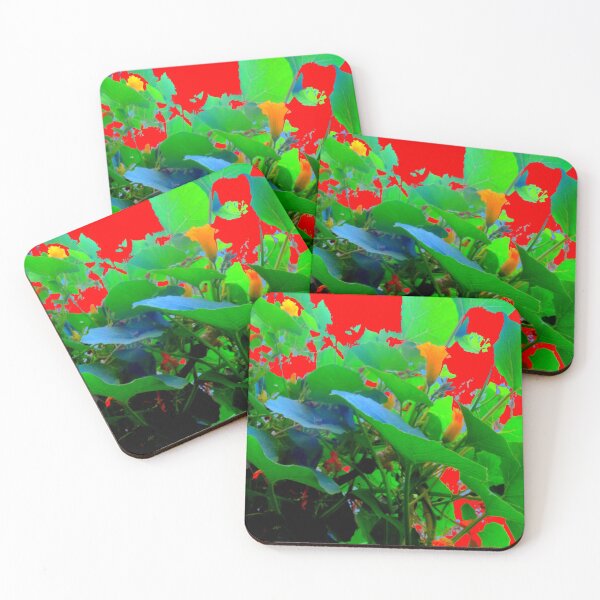 Item preview, RED ABSTRACT PATTERN GARDEN ART designed and sold by sharlesart.