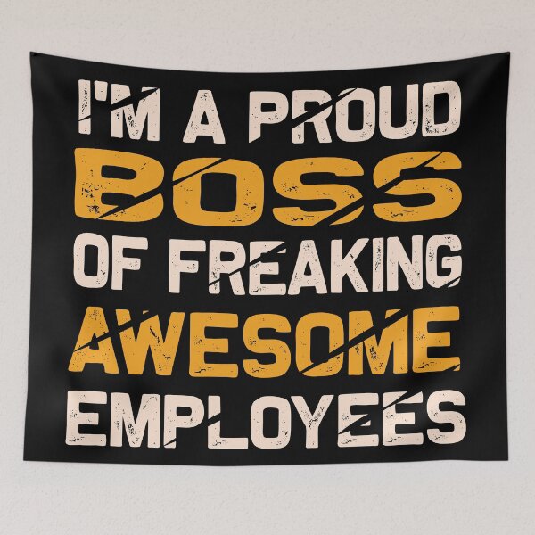 Item preview, I Am A Proud Boss Of Freaking Awesome Employees Vintage  designed and sold by HStudioPrints.