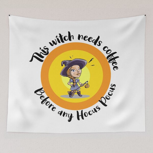 Item preview, This witch needs coffee before any hocus pocus designed and sold by Colandia.