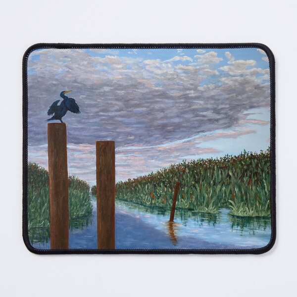 Item preview, Anhinga On Piling at Loxahatchee Wildlife Refuge, in Florida Everglades designed and sold by KarenZuk.
