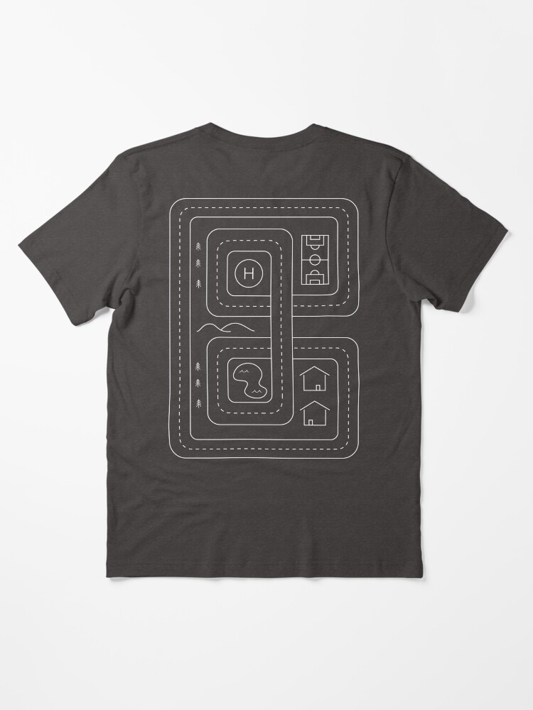 T shirt on sale with car track