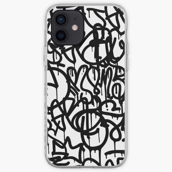 Black and White Graffiti iPhone Soft Case