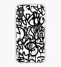 Vinilo o funda para iPhone Graffiti en blanco y negro