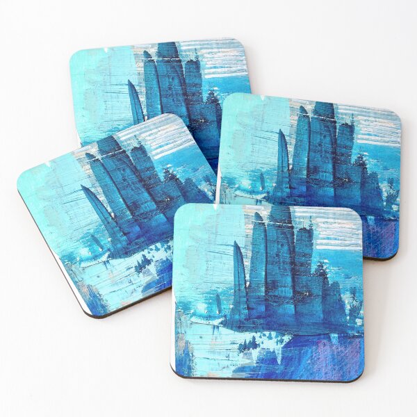 Item preview, Ice Halong - Semi abstract painting designed and sold by JulieParent.