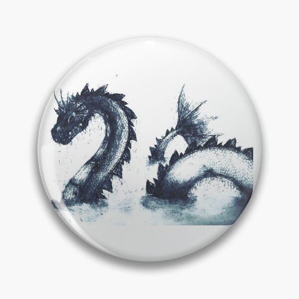Item preview, Dibujo del dragón del mar negro designed and sold by Stygan.