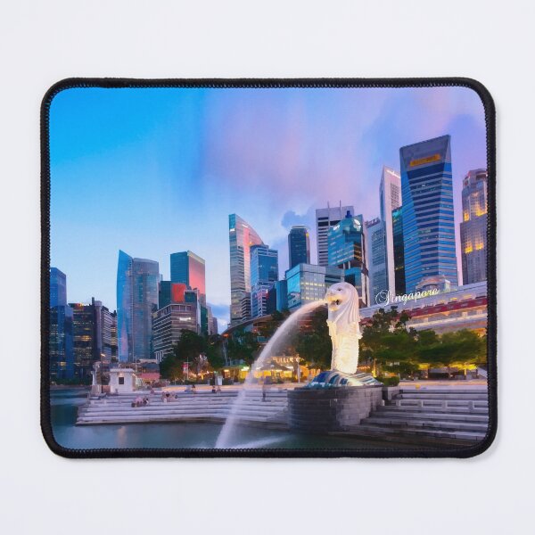 Aperçu de l'œuvre Singapour - Point de repère emblématique et ligne d'horizon du centre-ville créée et vendue par leemcnut.