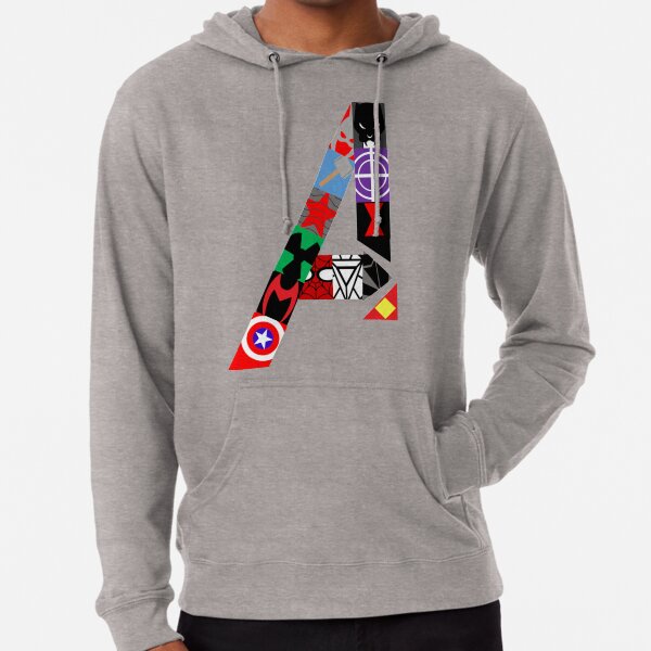 Superhero Symbols Lightweight Hoodie