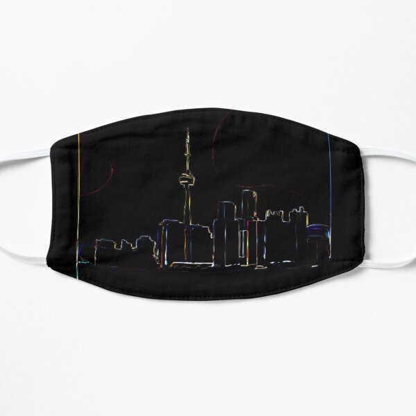 Toronto skyline 2 Flat Mask