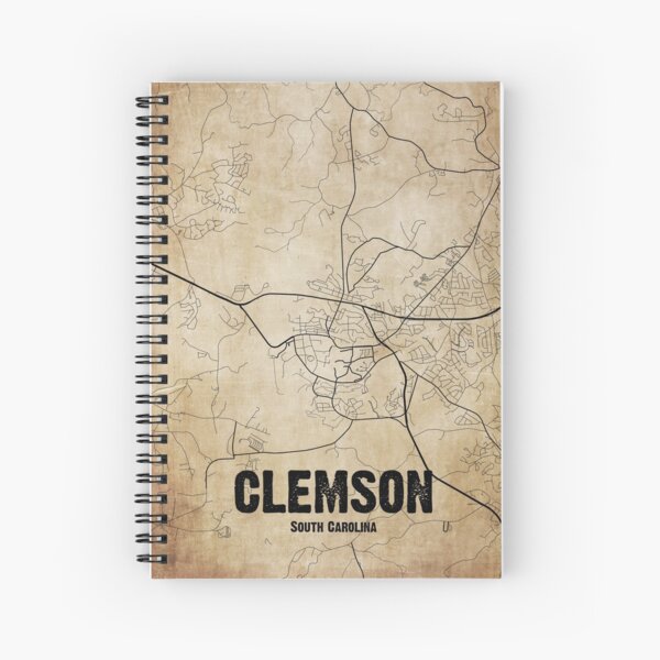 Item preview, Vintage Clemson South Carolina Map | Vintage Map Of Clemson South Carolina | Clemson Map designed and sold by benayache.