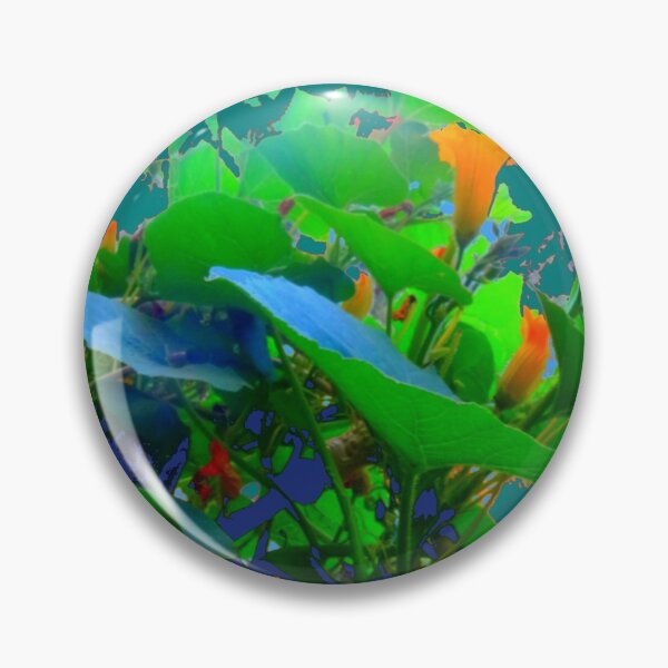 Item preview, TEAL COLOR ABSTRACT PATTERN GREEN GARDEN ART designed and sold by sharlesart.