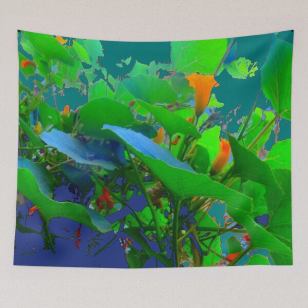 Item preview, TEAL COLOR ABSTRACT PATTERN GREEN GARDEN ART designed and sold by sharlesart.