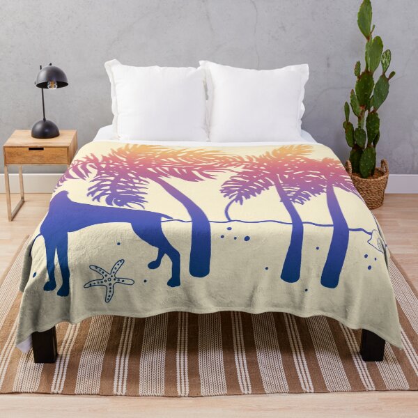 Item preview, Weimaraner Ombre Beach Sunrise designed and sold by JannaSalak.