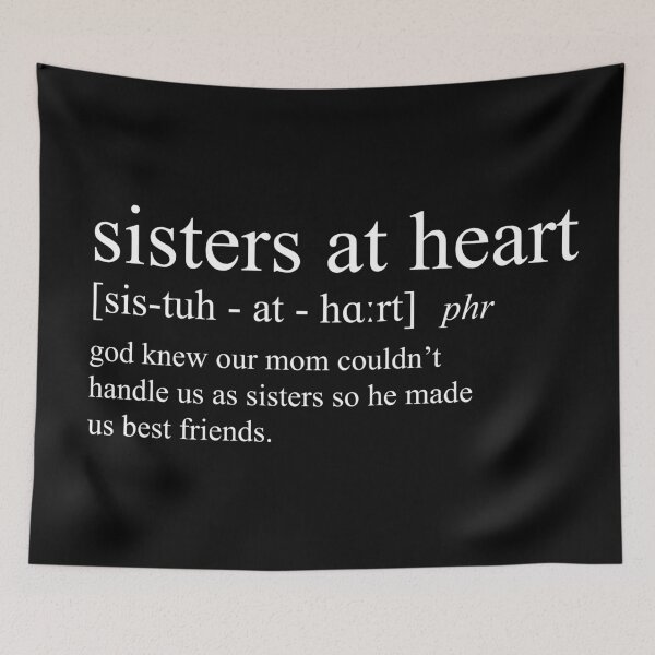 Item preview, sisters at heart - definition designed and sold by Silly Lily.