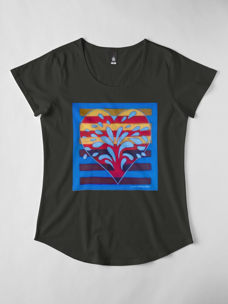 Alternate view of Hexagram 25 - Wu Wang (Innocence) Premium Scoop T-Shirt