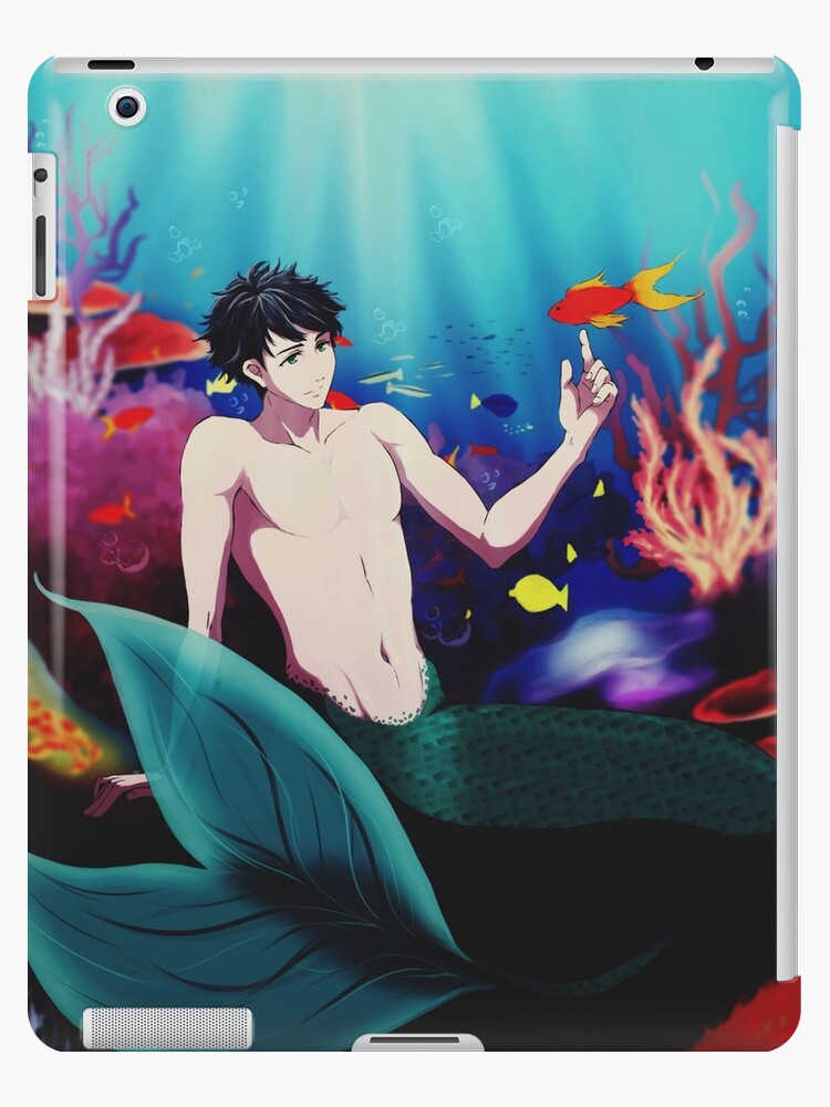 look it s a merman iPad Case Skin