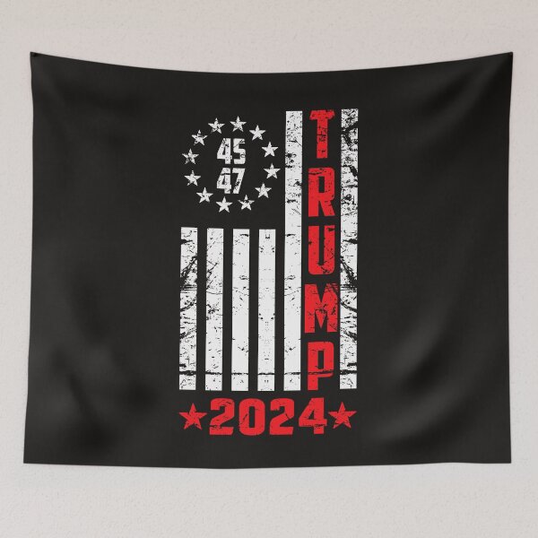 Item preview, Trump 2024 American Flag - 45 47 Trump 2024 - Trump Betsy Ross Flag 45 47  designed and sold by Ryan89-Design.
