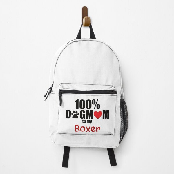 Item preview, 100% Dog MoM With Paw Heart Boxer designed and sold by KobelskiDesigns.