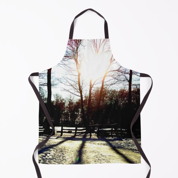Item preview, Landscape winter sun half-timbered village snow trees shadow light designed and sold by G-M-Designs.