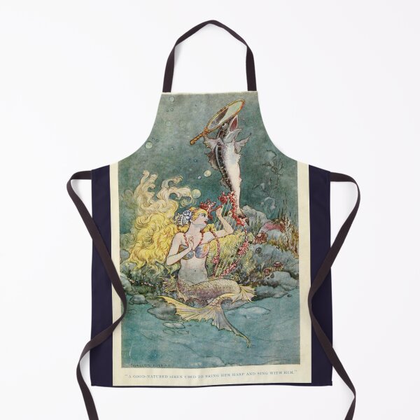 Item preview, Mermaid Vintage Fairytale Book Illustration designed and sold by Bellathewilde.