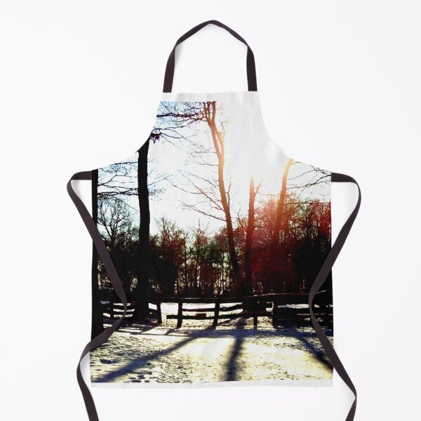 Item preview, Landscape winter sun half-timbered village snow trees shadow light designed and sold by G-M-Designs.