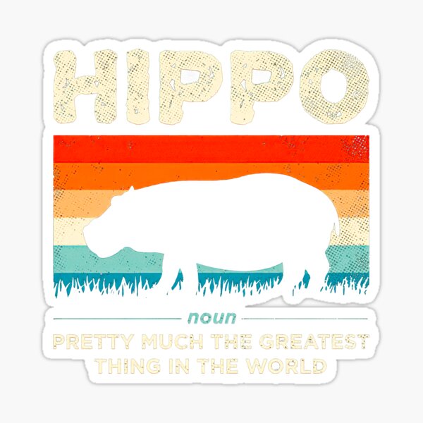 "Hippo Definition Hippopotamus" Sticker for Sale by shopMasjnjNP