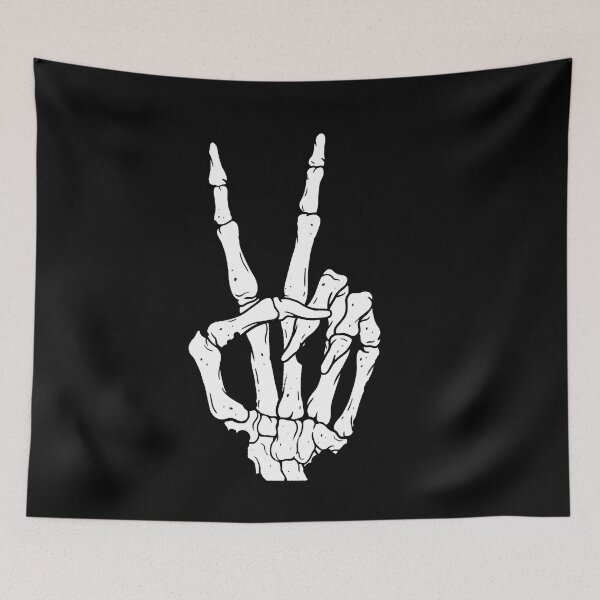 Item preview, Peace Sign Skeleton Hand Funny Bones designed and sold by ghazalish.