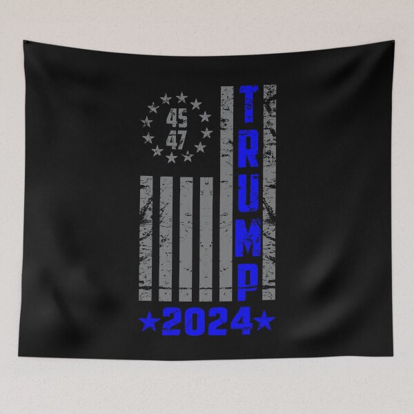 Item preview, Trump Betsy Ross Flag 45 47 - American Flag Trump 2024 - 45 47 Back The Blue -  designed and sold by Ryan89-Design.