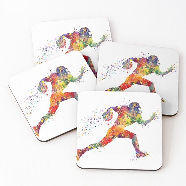 Item preview, American Football Player Sports Watercolor designed and sold by LotusGifts.