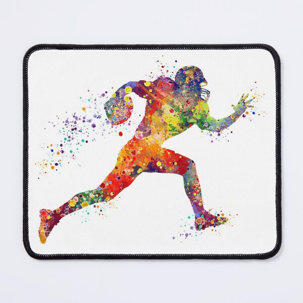 Item preview, American Football Player Sports Watercolor designed and sold by LotusGifts.