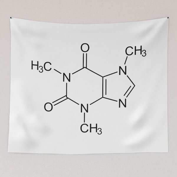 Item preview, Caffeine Molecule Chemical structure designed and sold by lgotian.