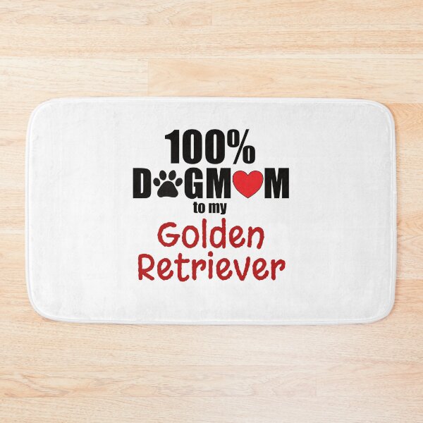 Item preview, 100% Dog MoM With Paw Heart Golden Retriever designed and sold by KobelskiDesigns.