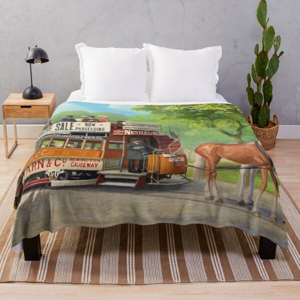 Item preview, London LCC horse-drawn tram illustration designed and sold by Daniel Rodgers.