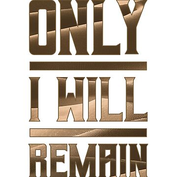 Artwork thumbnail, Dune - Only I Will Remain (Dark) - by Printerially