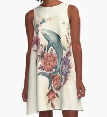 Floral Shark A-Line Dress