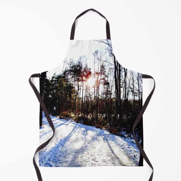 Item preview, Landscape winter sun half-timbered village snow trees shadow light designed and sold by G-M-Designs.