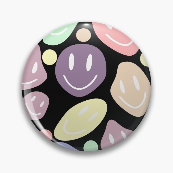 Item preview, rainbow liquid smiley faces with black  designed and sold by Northendesigns.
