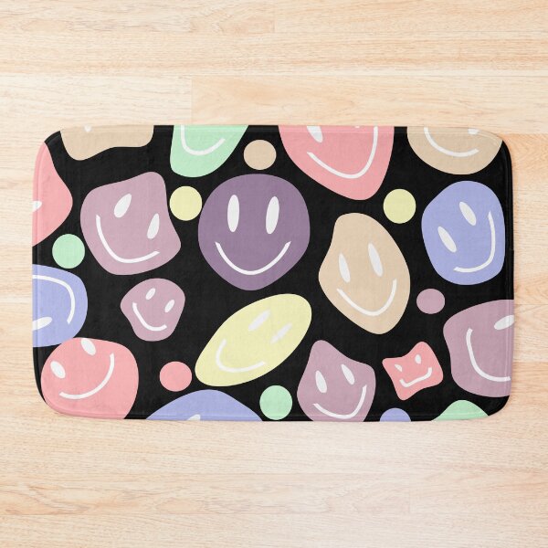 Item preview, rainbow liquid smiley faces with black  designed and sold by Northendesigns.