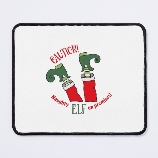 Item preview, Christmas Humor-Caution Naughty Elf on Premises! designed and sold by SpiritLiving.