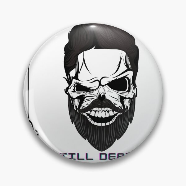 Artikelvorschau, Bart, Till, Tod, Totenkopf mit Bart entworfen und verkauft von Sultanolife.