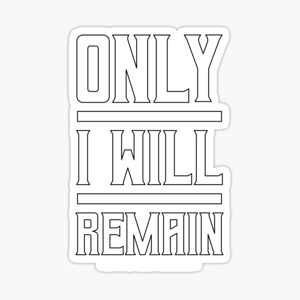 Item preview, Dune - Only I Will Remain (White) - designed and sold by Printerially.
