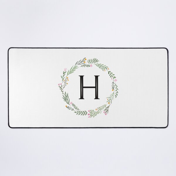 Item preview, Floral monogram letter H designed and sold by JustSeasons.