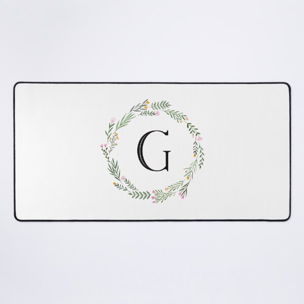 Item preview, Floral letter G monogram designed and sold by JustSeasons.
