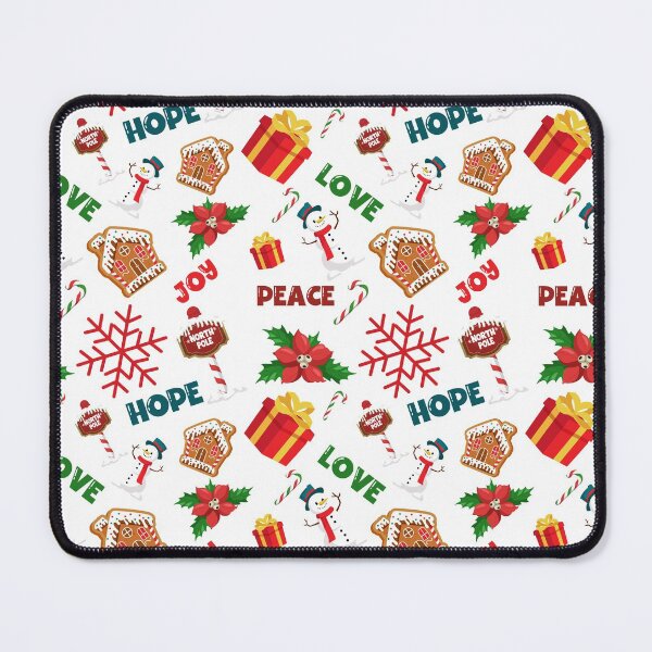 Item preview, Joy Hope Love Peace Christmas design, Snowman design designed and sold by Mariya Krashkova.