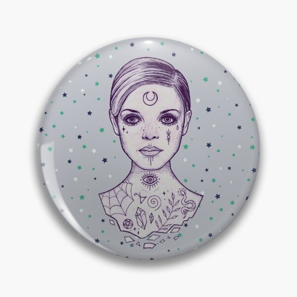 Item preview, Tattooed Witch Girl Star Background designed and sold by Pob Hosking.