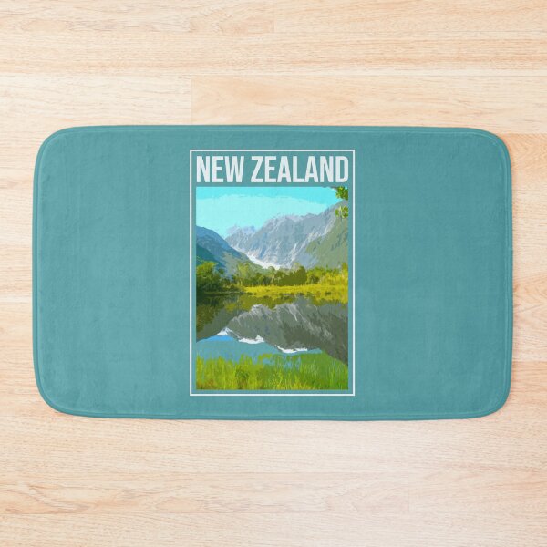 Artikelvorschau, NEW ZEALAND Retro Vintage Travel Poster entworfen und verkauft von Go Logo Designs.