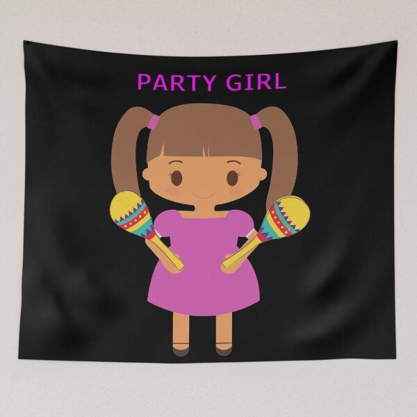 Item preview, Party Girl with Maracas designed and sold by janraydesigns.