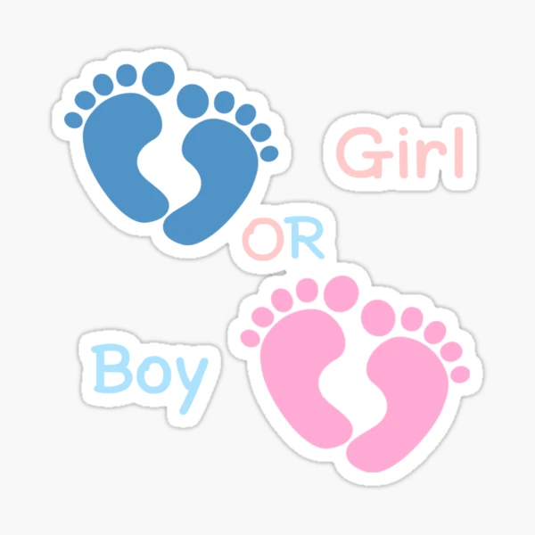 boy or girl Sticker for Sale by cottancandy